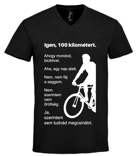 Unisex V nyakú póló