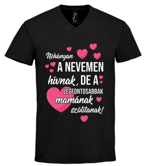 Unisex V nyakú póló