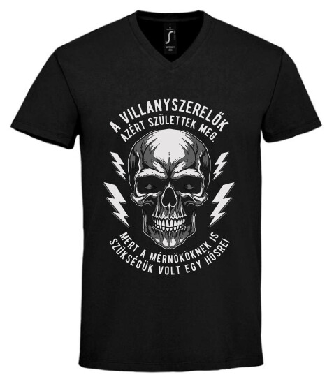 Unisex V nyakú póló