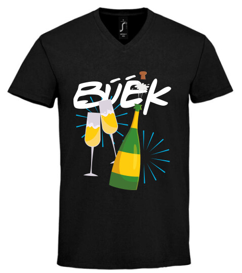 Unisex V nyakú póló