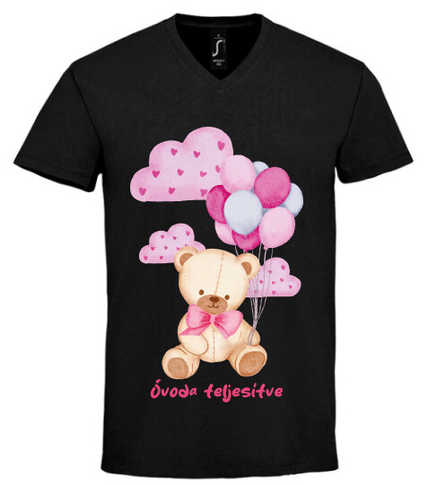 Unisex V nyakú póló