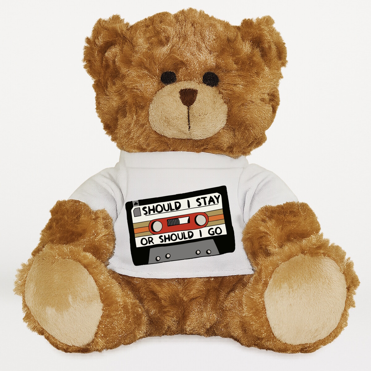 Plüssmaci egyedi pólóval