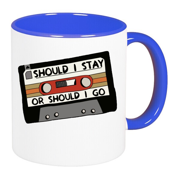 Színes fülű és belsejű bögre