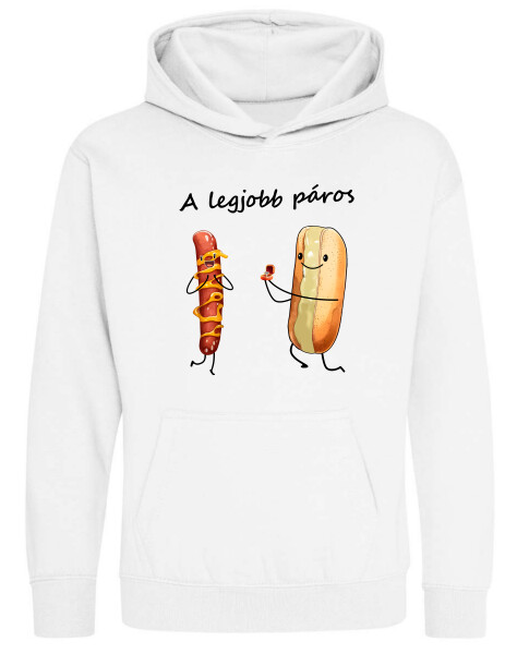 Kapucnis belebújós gyerek pulóver