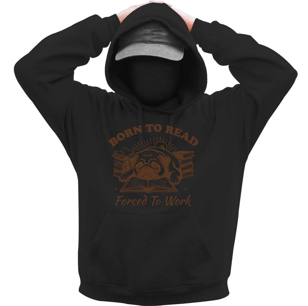 Kapucnis belebújós pulóver