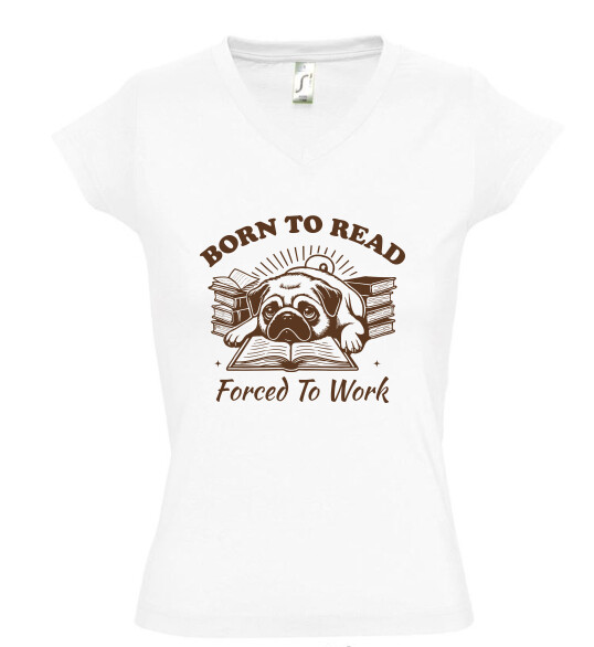 Női V nyakú póló