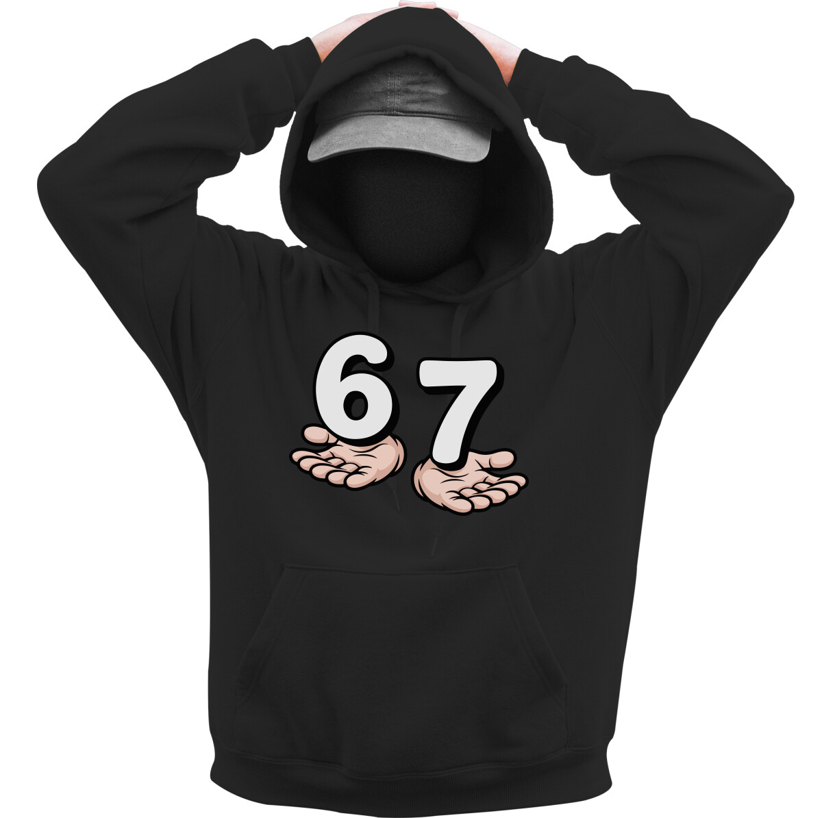 Kapucnis belebújós pulóver