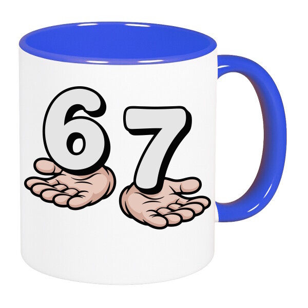 Színes fülű és belsejű bögre