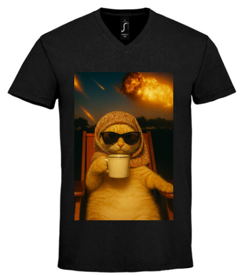 Unisex V nyakú póló