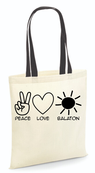 Vászontáska - színes fülű 