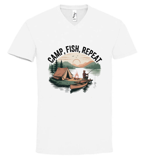 Unisex V nyakú póló