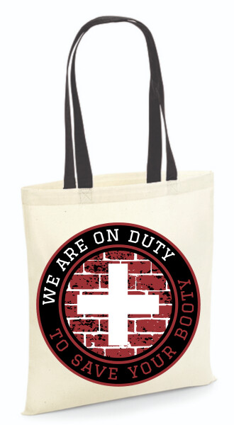 Vászontáska - színes fülű 