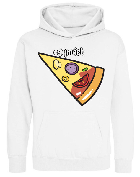 Kapucnis belebújós gyerek pulóver