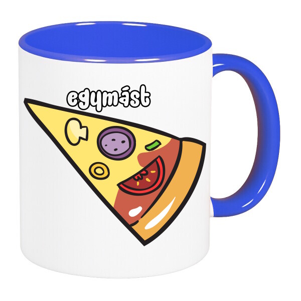 Színes fülű és belsejű bögre