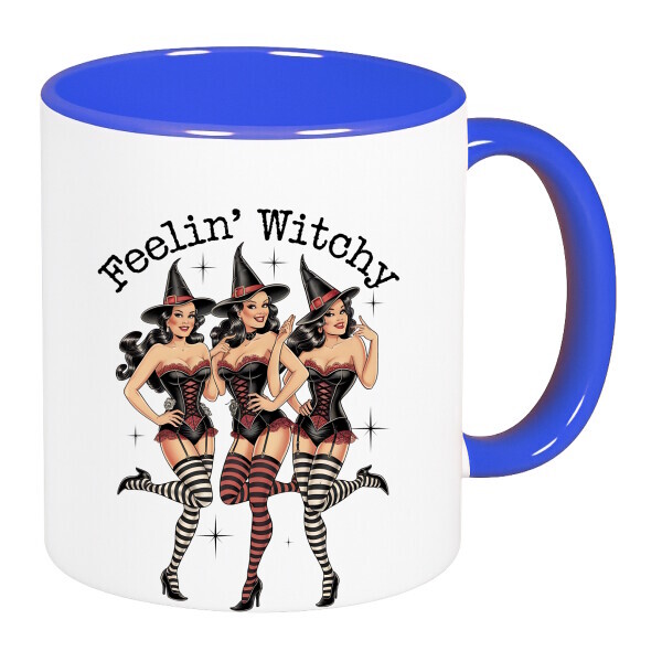 Színes fülű és belsejű bögre