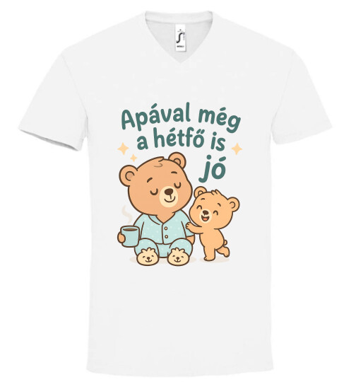 Unisex V nyakú póló