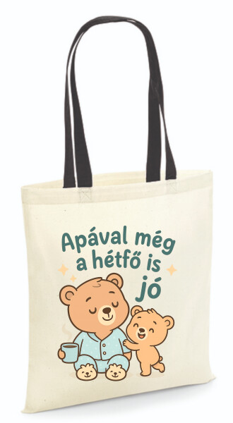 Vászontáska - színes fülű 