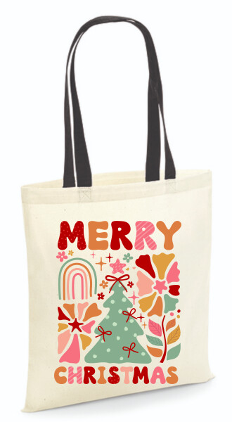 Vászontáska - színes fülű 