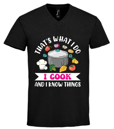 Unisex V nyakú póló