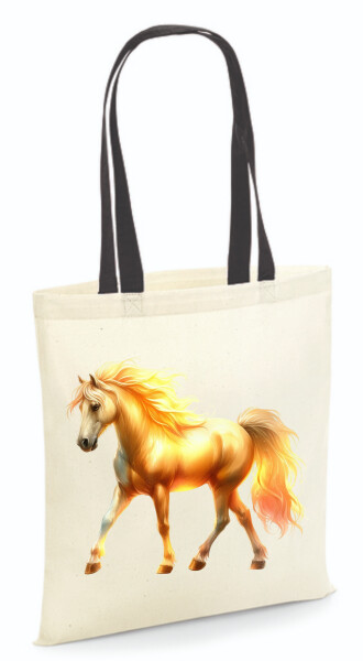 Vászontáska - színes fülű 