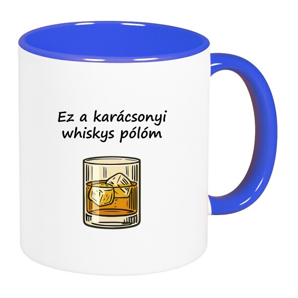 Színes fülű és belsejű bögre