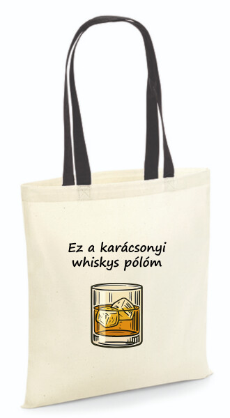 Vászontáska - színes fülű 