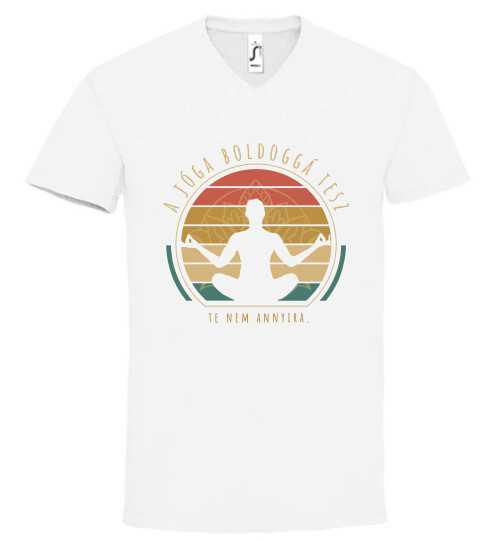 Unisex V nyakú póló