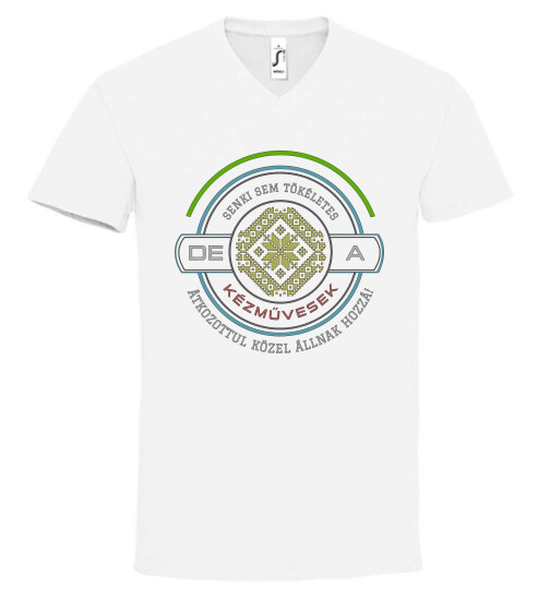 Unisex V nyakú póló