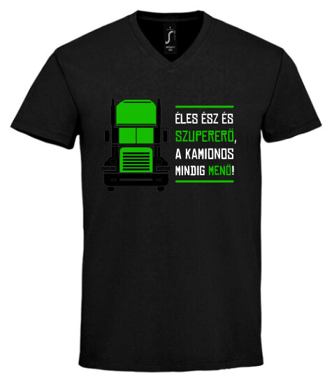 Unisex V nyakú póló
