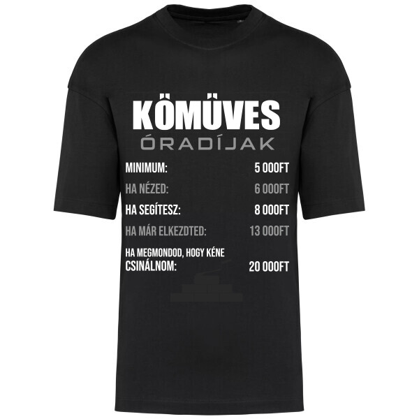 Prémium oversized unisex póló