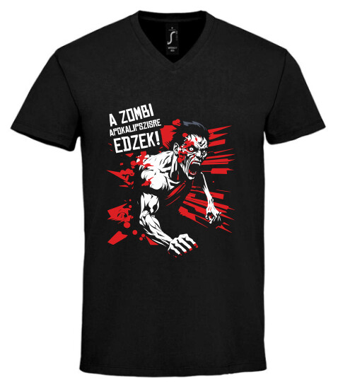 Unisex V nyakú póló