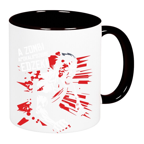 Színes fülű és belsejű bögre