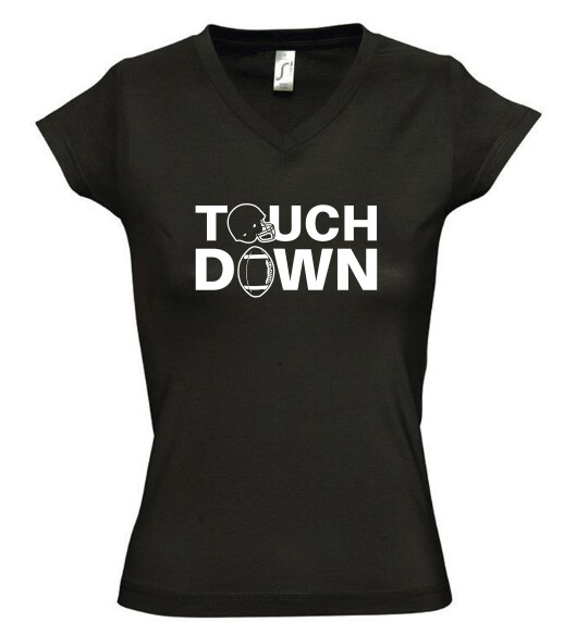 Női V nyakú póló