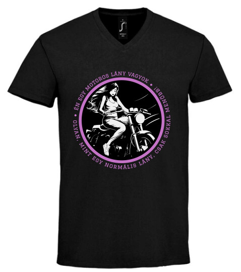 Unisex V nyakú póló
