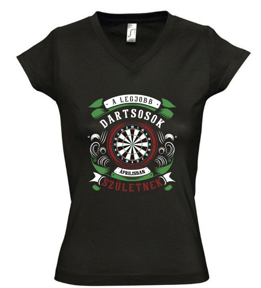 Női V nyakú póló