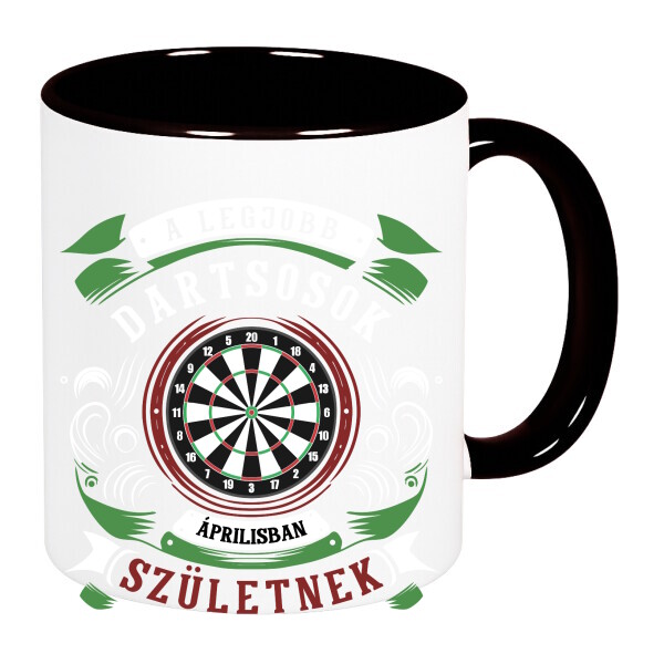 Színes fülű és belsejű bögre