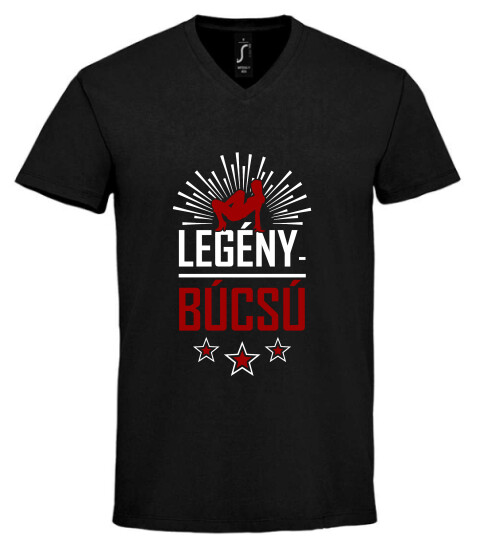 Unisex V nyakú póló