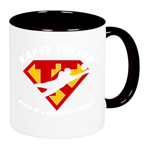 Színes fülű és belsejű bögre