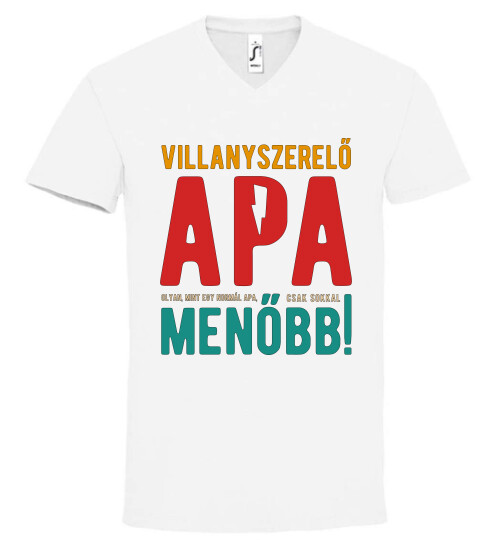 Unisex V nyakú póló