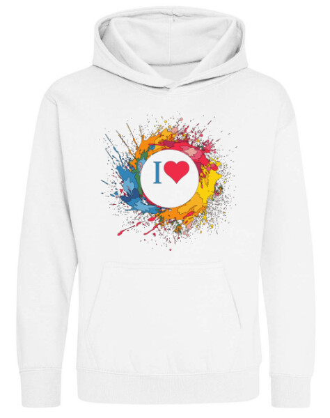 Kapucnis belebújós gyerek pulóver