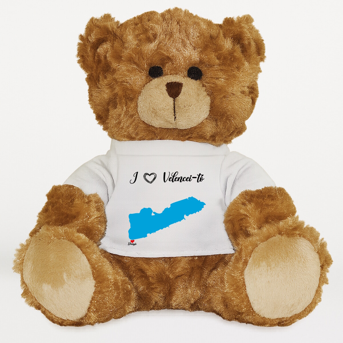 Plüssmaci egyedi pólóval