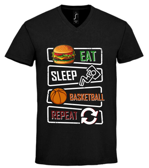 Unisex V nyakú póló