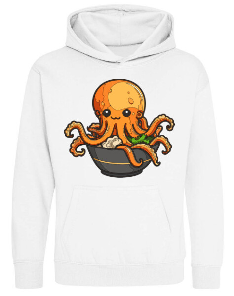 Kapucnis belebújós gyerek pulóver