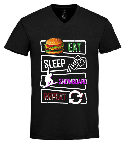 Unisex V nyakú póló