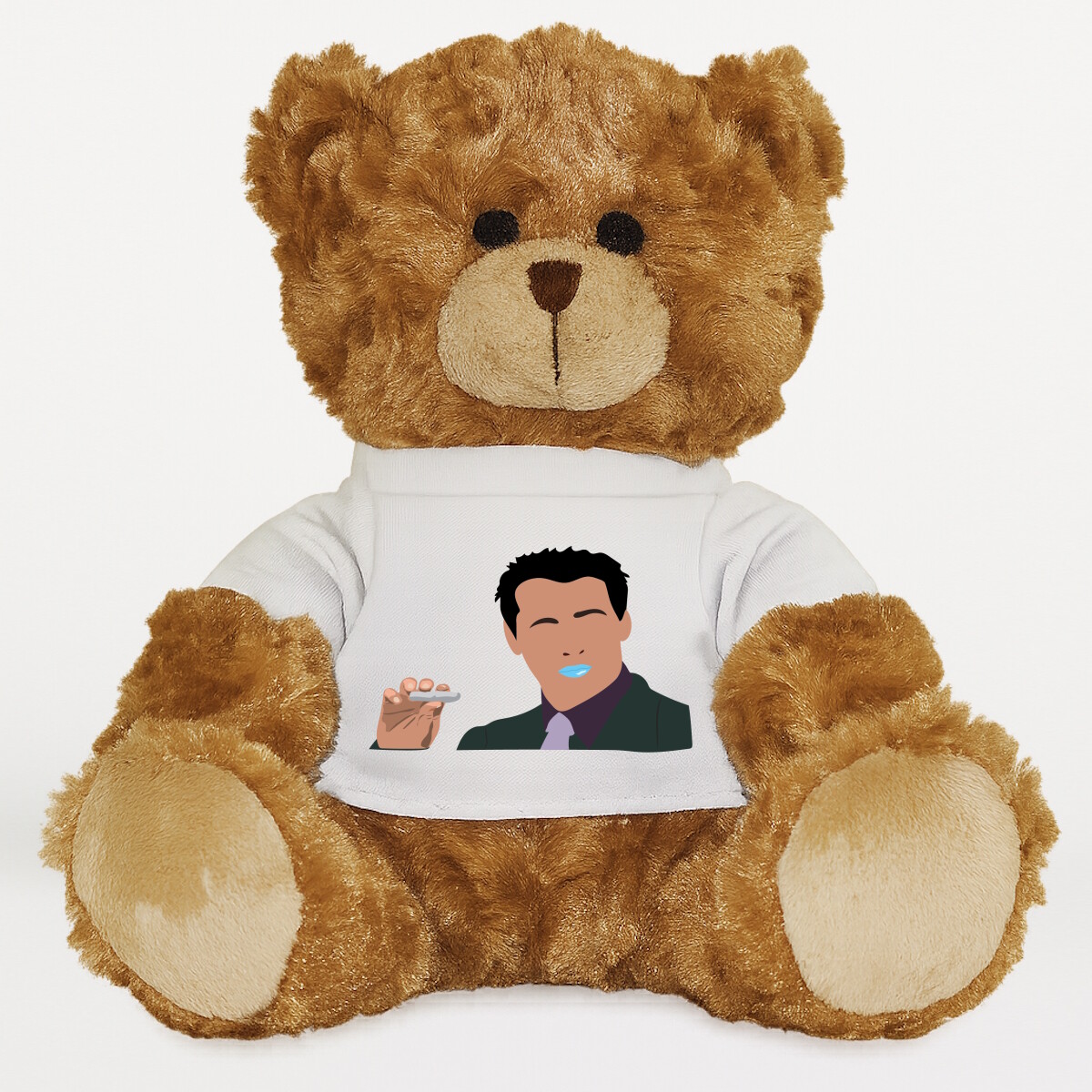 Plüssmaci egyedi pólóval