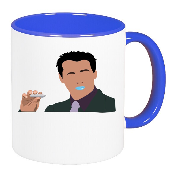 Színes fülű és belsejű bögre