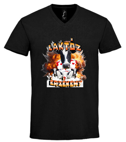 Unisex V nyakú póló