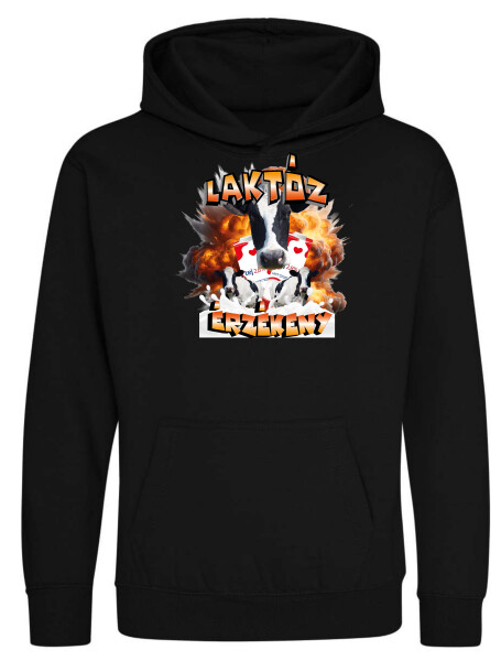 Kapucnis belebújós gyerek pulóver