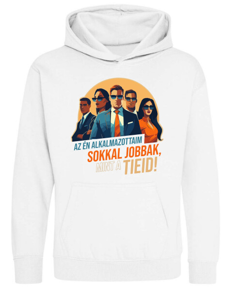 Kapucnis belebújós gyerek pulóver