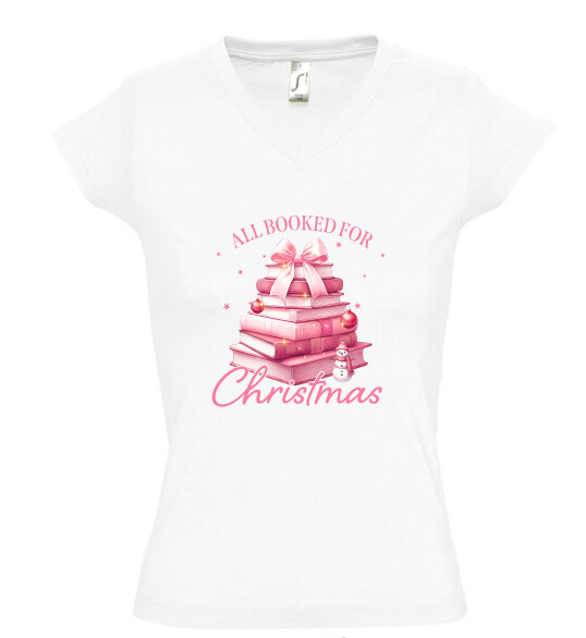 Női V nyakú póló